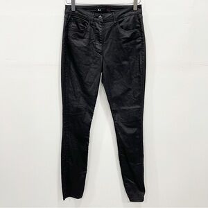 3x1 Ross W3 High Waist Skinny Jeans in Coated Black Size 27